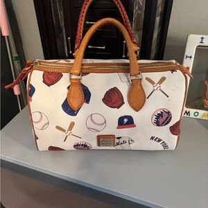 Dooney & Bourke White Sports Print Satchel